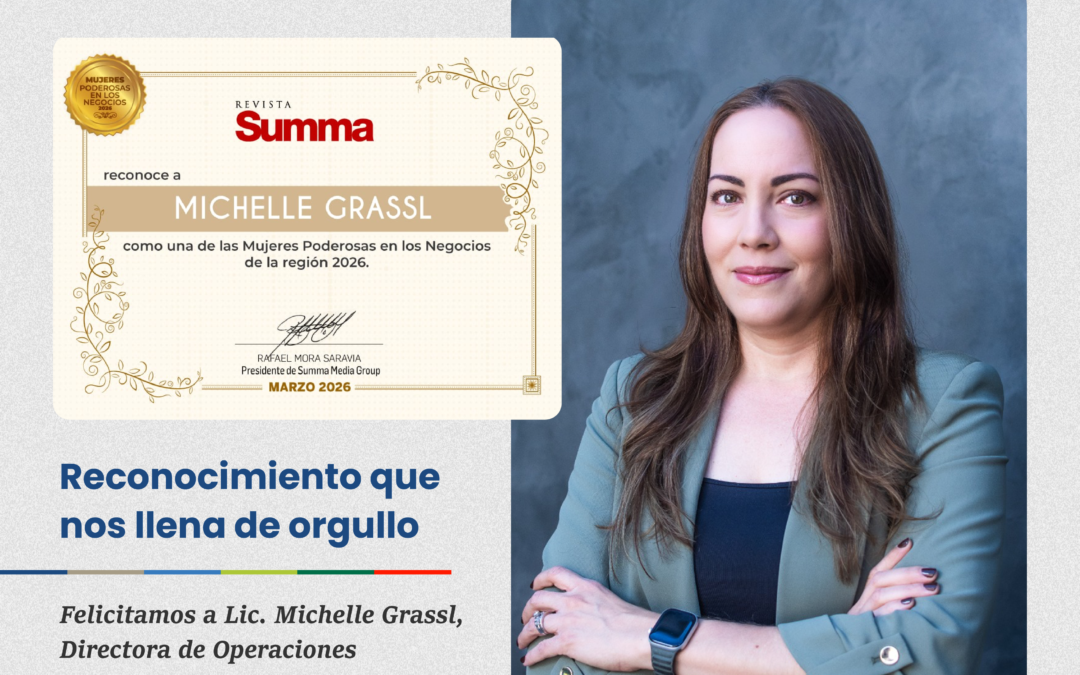 Reconocimiento a nuestra Directora de Operaciones Michelle Grassl