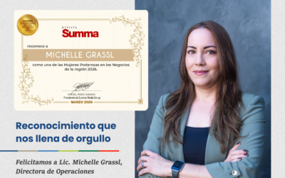 Reconocimiento a nuestra Directora de Operaciones Michelle Grassl